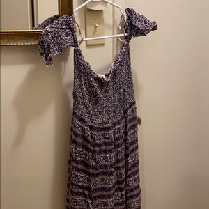 RAGA Sydney off the shoulder purple maxi dress